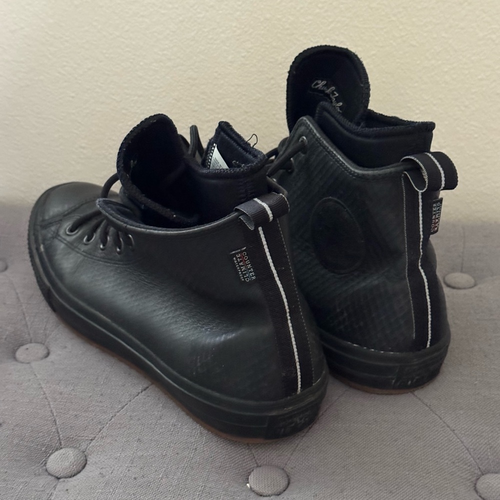 Black/ Black; Converse, High-Top Men's Sneakers; Chuck Taylor 11.5 - Picture 3 of 10